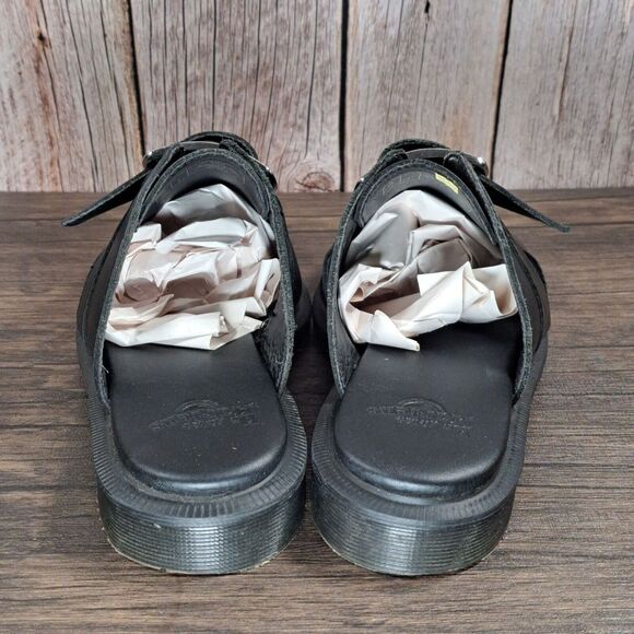 DR Martens Nyro Temperley Black Leather Slip on Mule Sandals w/Buckle Women's 6 - Picture 4 of 8